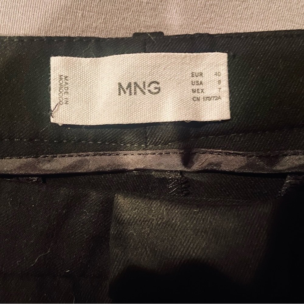 MANGO Black Pleated Tapered Trouser 8 - Picture 3 of 5